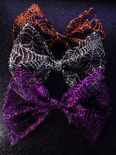 Load image into Gallery viewer, Wicked Bows (Glitter Spiderweb)