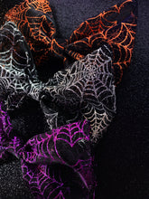 Load image into Gallery viewer, Wicked Bows (Glitter Spiderweb)