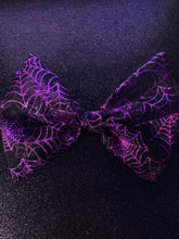 Load image into Gallery viewer, Wicked Bows (Glitter Spiderweb)