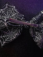 Load image into Gallery viewer, Wicked Bows (Glitter Spiderweb)